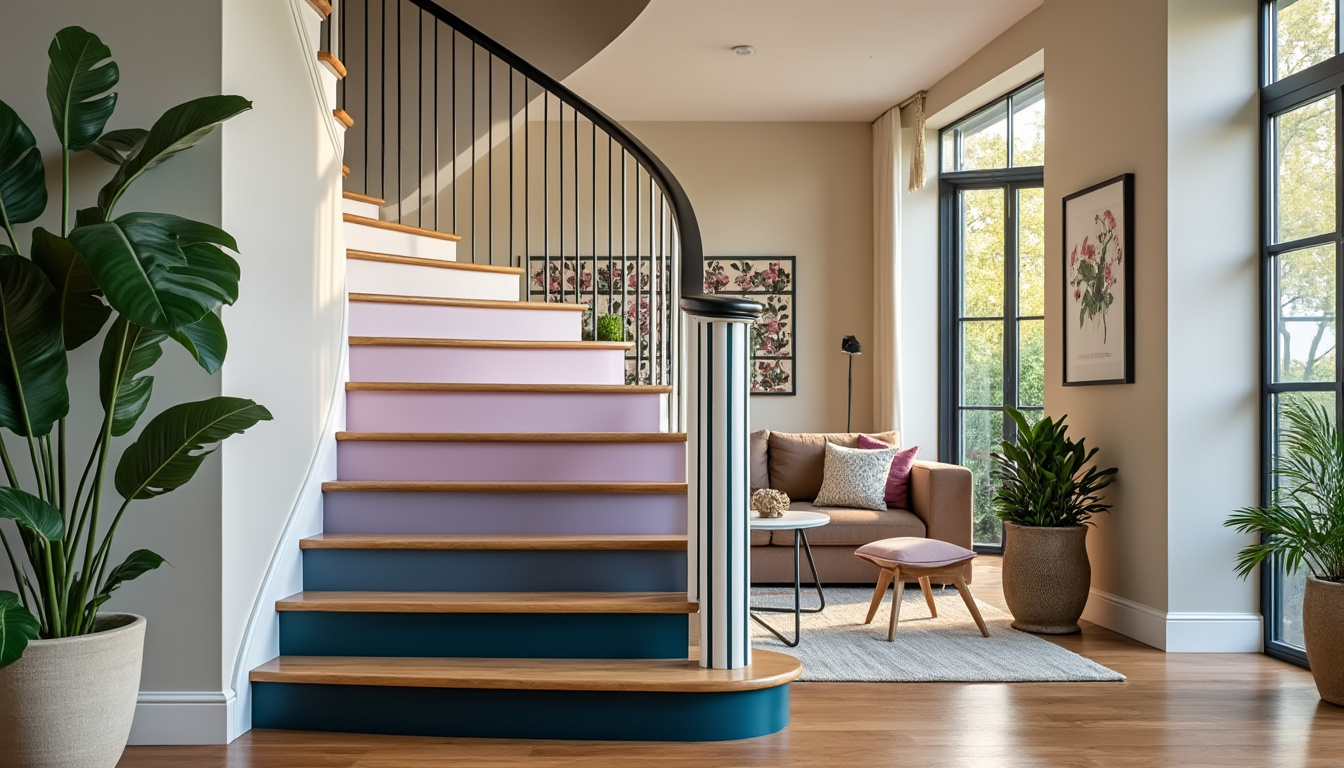 découvrez des idées créatives de couleurs et de motifs pour relooker vos escaliers peints et apporter une touche unique à votre intérieur.