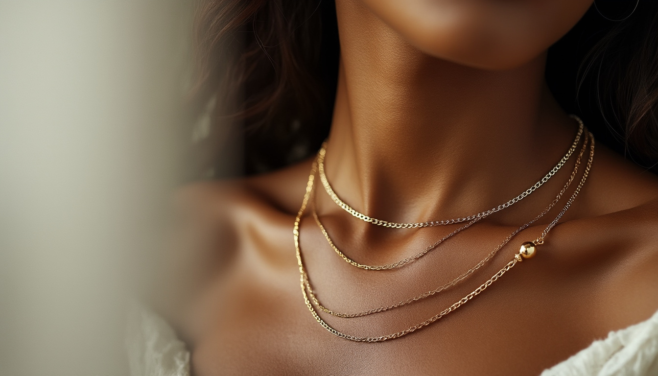 peau mate : découvrez si l’or blanc ou l’or jaune met le mieux votre teint en valeur et comment choisir le collier idéal.